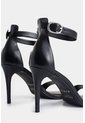 Sandalia Tacón Clavel De Cuero Para Mujer Amarre Al Tobillo Sandalia Tacón Clavel De Cuero Para Mujer Amarre Al Tobillo Negro 34 VÉLEZ de Vélez