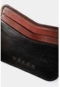 Porta Tarjetas De Cuero Para Hombre Combinada de Vélez