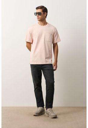 Camiseta En Algodón Para Hombre Bolsillo Cuero Camiseta En Algodón Para Hombre Bolsillo Cuero Rosado XL VÉLEZ