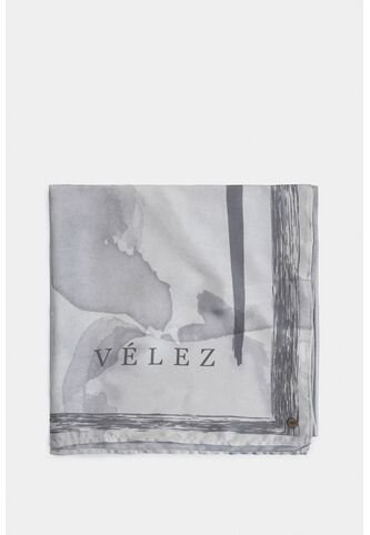 Pañuelo Grande En Tejido Plano Para Mujer Cuadrado Pañuelo Grande En Tejido Plano Para Mujer Cuadrado Gris XS VÉLEZ Vélez