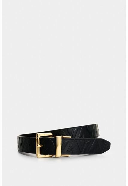 Cinturón Doble Faz Calix De Cuero Para Mujer Monogram Cinturón Doble Faz Calix De Cuero Para Mujer Monogram Negro M VÉLEZ