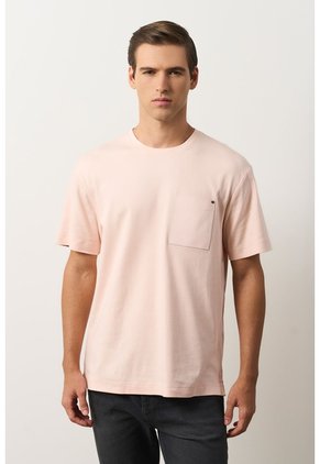 Camiseta En Algodón Para Hombre Bolsillo Cuero Camiseta En Algodón Para Hombre Bolsillo Cuero Rosado XL VÉLEZ