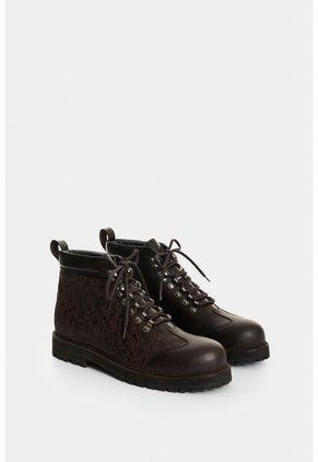 Botas Tipo Hiking En Cuero Para Hombre Nacar Botas Tipo Hiking En Cuero Para Hombre Nacar Cafe 41 VÉLEZ