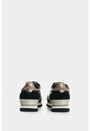 Tenis De Cuero Y Folia Para Mujer Gem Tenis De Cuero Y Folia Para Mujer Gem Negro 36 VÉLEZ