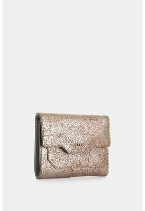 Billetera De Cuero Folia Para Mujer Waves Billetera De Cuero Folia Para Mujer Waves Plata VÉLEZ