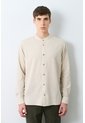 Camisa Manga Larga Para Hombre Cuello Nerú Camisa Manga Larga Para Hombre Cuello Nerú Arena XXL VÉLEZ de Vélez