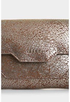 Billetera De Cuero Folia Para Mujer Waves Billetera De Cuero Folia Para Mujer Waves Plata VÉLEZ