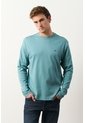 Camiseta Tejida Manga Larga Para Hombre Sabina Camiseta Tejida Manga Larga Para Hombre Sabina Agua Marina XL VÉLEZ de Vélez