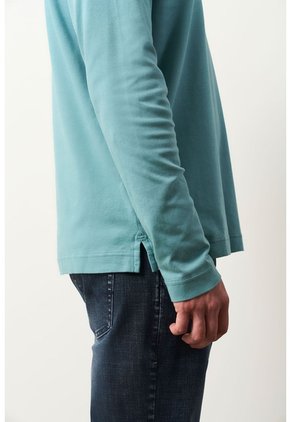 Camiseta Tejida Manga Larga Para Hombre Sabina Camiseta Tejida Manga Larga Para Hombre Sabina Agua Marina XL VÉLEZ