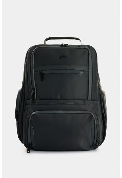 Morral Edén En Lona Y Cuero Para Hombre Multifuncional Morral Edén En Lona Y Cuero Para Hombre Multifuncional Gris VÉLEZ