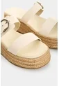 Sandalia Plataforma En Cuero Y Yute Para Mujer Ikal Sandalia Plataforma En Cuero Y Yute Para Mujer Ikal Arena 39 VÉLEZ de Vélez