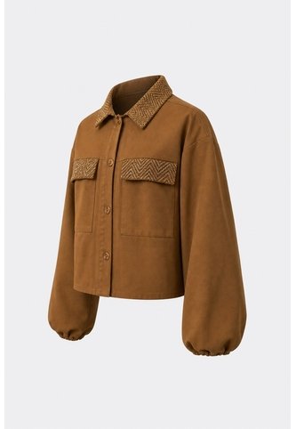 Chaqueta Senda Trucker Para Mujer Oversized Chaqueta Senda Trucker Para Mujer Oversized Miel L VÉLEZ Vélez