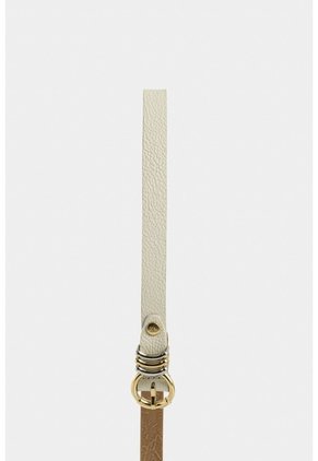 Cinturón Unifaz De Cuero Para Mujer Puntera Hexagonal Cinturón Unifaz De Cuero Para Mujer Puntera Hexagonal Blanco L VÉLEZ