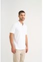 Polo Para Hombre Semi Fit Detalle Jacquard Polo Para Hombre Semi Fit Detalle Jacquard Blanco M VÉLEZ de Vélez