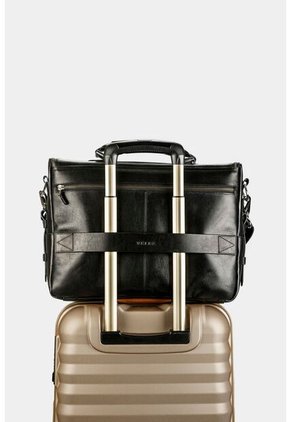 Maletín Portátil " New Archeology" De Cuero Negro Maletín Portátil " New Archeology" De Cuero Negro Vélez