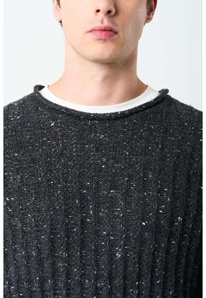 Sweater Selva Tejido Para Hombre Cuello Bandeja Sweater Selva Tejido Para Hombre Cuello Bandeja Negro M VÉLEZ
