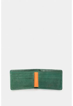 Billetera Ground De Cuero Grabado Para Hombre Efecto Envejecido Billetera Ground De Cuero Grabado Para Hombre Efecto Envejecido Verde Vélez