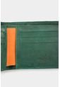 Billetera Ground De Cuero Grabado Para Hombre Efecto Envejecido Billetera Ground De Cuero Grabado Para Hombre Efecto Envejecido Verde Vélez de Vélez