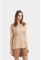Chaleco Alba Tejido Folia Para Mujer Rectilíneo Chaleco Alba Tejido Folia Para Mujer Rectilíneo Dorado XL Vélez de Vélez