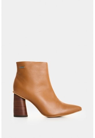 Botines Agata De Cuero Para Mujer Silueta Punta Botines Agata De Cuero Para Mujer Silueta Punta Miel 35 VÉLEZ Vélez