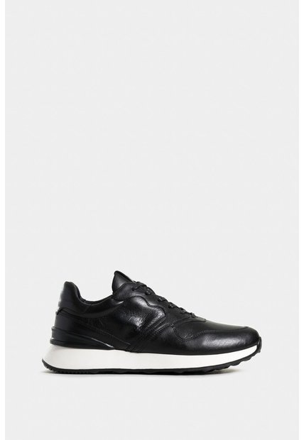 Tenis Cooper 3 De Cuero Para Hombre Spoiler En Contraste Tenis Cooper 3 De Cuero Para Hombre Spoiler En Contraste Negro 41 VÉLEZ