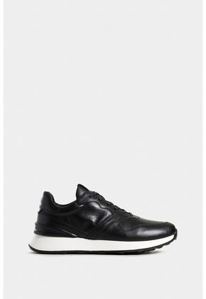 Tenis Cooper 3 De Cuero Para Hombre Spoiler En Contraste Tenis Cooper 3 De Cuero Para Hombre Spoiler En Contraste Negro 41 VÉLEZ