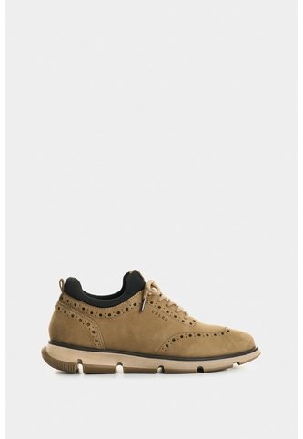 Zapatos Cordón Apolo De Cuero Para Hombre Detalles Deportivos Zapatos Cordón Apolo De Cuero Para Hombre Detalles Deportivos Kaky 42 VÉLEZ Vélez
