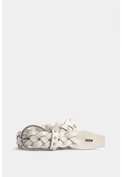 Cinturón Unifaz Papyris 2.0 De Cuero Para Mujer Trenzado Cinturón Unifaz Papyris 2.0 De Cuero Para Mujer Trenzado Blanco S VÉLEZ
