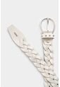 Cinturón Unifaz Papyris 2.0 De Cuero Para Mujer Trenzado Cinturón Unifaz Papyris 2.0 De Cuero Para Mujer Trenzado Blanco S VÉLEZ de Vélez