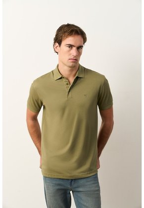 Polo Lucca Manga Corta Para Hombre Texturizada Polo Lucca Manga Corta Para Hombre Texturizada Kaky XL VÉLEZ