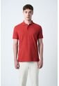 Polo Para Hombre Semi Fit Detalle Jacquard Polo Para Hombre Semi Fit Detalle Jacquard Terracota L Vélez de Vélez