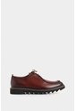 Zapato De Cordón Ambar De Cuero Para Hombre Detalle Costura Contraste Zapato De Cordón Ambar De Cuero Para Hombre Detalle Costura Contraste Vinotinto 40 VÉLEZ de Vélez