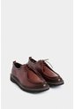 Zapato De Cordón Ambar De Cuero Para Hombre Detalle Costura Contraste Zapato De Cordón Ambar De Cuero Para Hombre Detalle Costura Contraste Vinotinto 40 VÉLEZ de Vélez