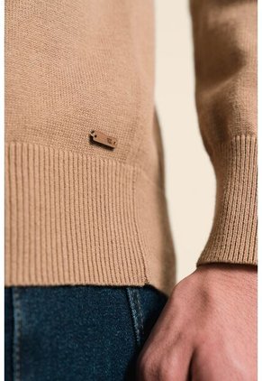 Sweater Cuello Tortuga Tejido Para Hombre Sweater Cuello Tortuga Tejido Para Hombre Arena L VÉLEZ