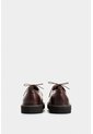 Zapato De Cordón Ambar De Cuero Para Hombre Detalle Costura Contraste Zapato De Cordón Ambar De Cuero Para Hombre Detalle Costura Contraste Vinotinto 40 VÉLEZ de Vélez