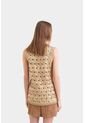 Chaleco Alba Tejido Folia Para Mujer Rectilíneo Chaleco Alba Tejido Folia Para Mujer Rectilíneo Dorado XL Vélez de Vélez