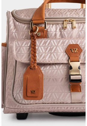 Maleta De Viaje Bloom 2 En Jacquard Para Mujer Sistema Trolley Maleta De Viaje Bloom 2 En Jacquard Para Mujer Sistema Trolley Beige VÉLEZ