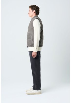 Chaleco Sika De Cuero Para Hombre Doble Faz Chaleco Sika De Cuero Para Hombre Doble Faz Gris XL VÉLEZ