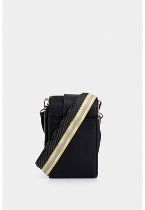 Manos Libres Astra En Lona Para Mujer Detalle Cuero Manos Libres Astra En Lona Para Mujer Detalle Cuero Negro VÉLEZ