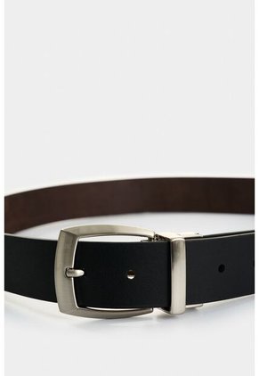 Cinturón Doble Faz De Cuero Para Hombre Serpia Cinturón Doble Faz De Cuero Para Hombre Serpia Combinado 30 VÉLEZ