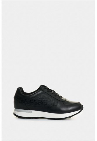 Tenis De Cuero Con Detalle Grabado Para Mujer Tropical 2 Tenis De Cuero Con Detalle Grabado Para Mujer Tropical 2 Negro 39 VÉLEZ Vélez