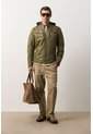 Chaqueta Belmont De Cuero Para Hombre Capucha Y Pechera Chaqueta Belmont De Cuero Para Hombre Capucha Y Pechera Verde Oliva M VÉLEZ de Vélez