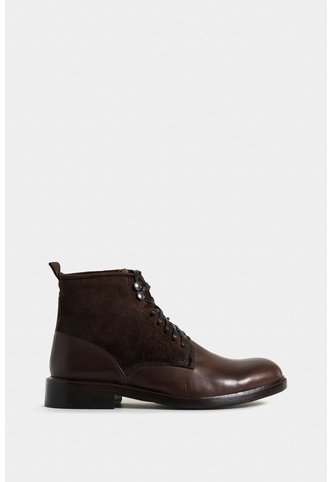 Botas Solar De Cuero Para Hombre Combinación De Texturas Botas Solar De Cuero Para Hombre Combinación De Texturas Cafe 38 VÉLEZ Vélez