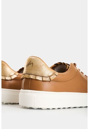 Tenis En Cuero Para Mujer Oda 3 Tenis En Cuero Para Mujer Oda 3 Miel 37 VÉLEZ