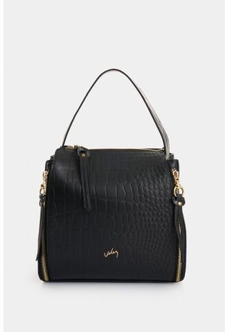 Manos Libres Libertad 2.0 De Cuero Para Mujer Grabado Manos Libres Libertad 2.0 De Cuero Para Mujer Grabado Negro VÉLEZ Vélez