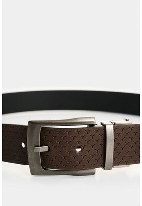 Cinturón Doble Faz De Cuero Para Hombre Gael Cinturón Doble Faz De Cuero Para Hombre Gael Combinado 30 VÉLEZ