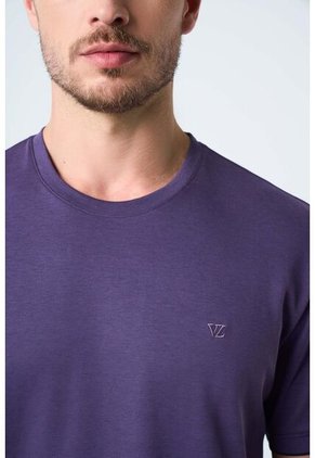 Camiseta Micropima Arizona Para Hombre Semi Ajustada Camiseta Micropima Arizona Para Hombre Semi Ajustada Morado XL VÉLEZ