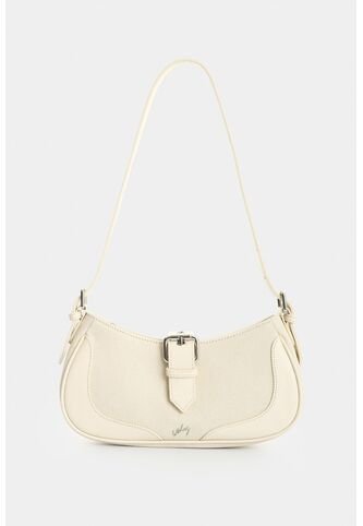 Bowling En Lona Y Cuero Para Mujer Nácar Bowling En Lona Y Cuero Para Mujer Nácar Blanco VÉLEZ Vélez