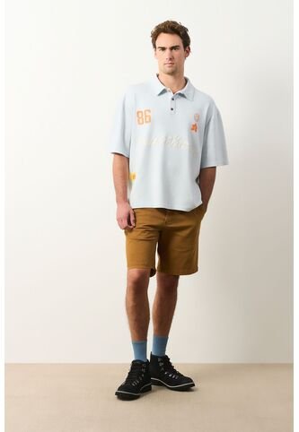 Polo Cropped En Algodón Para Hombre Primavera Polo Cropped En Algodón Para Hombre Primavera Azul Claro L VÉLEZ Vélez