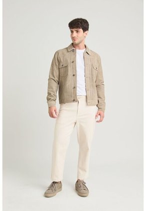 Chaqueta Zambeze De Gamuza Para Hombre Cuello Camisero Chaqueta Zambeze De Gamuza Para Hombre Cuello Camisero Gris XL Vélez